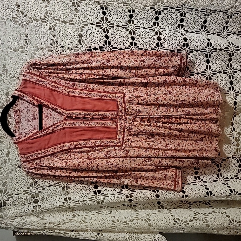 Floral Pink Tunic Top